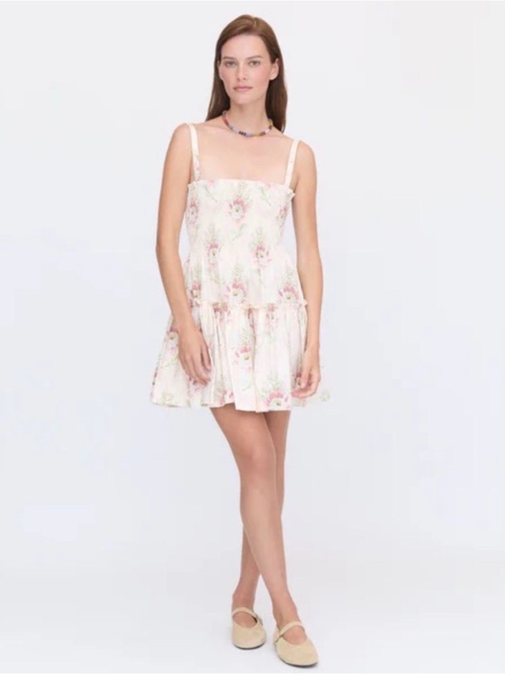 Hill House The Seraphina Mini Nap Dress Paradise Floral Size S
